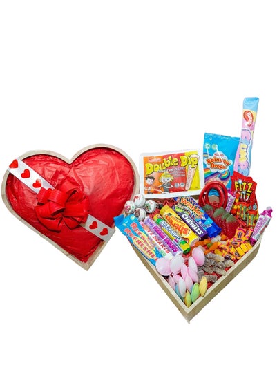 Funky Hampers Love Sweets Wooden Heart