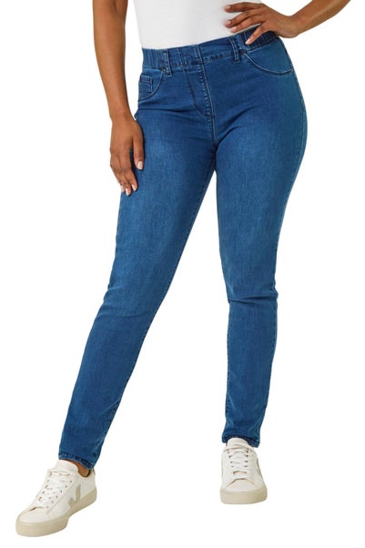 Roman Blue Petite Denim Stretch Jegging