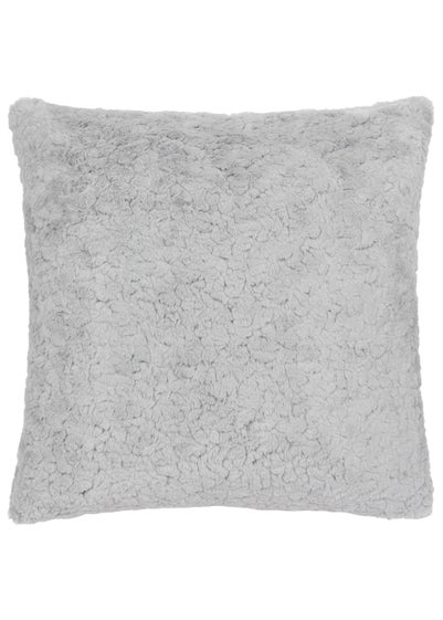 furn. Megeve Mottled Faux Fur Filled Cushion (55cm x 55cm)