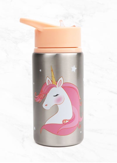 Myga Blush Pink Unicorn Children's Metal Water Bottle