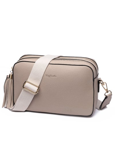 Raffaella Taupe Cross Body Camera Bag