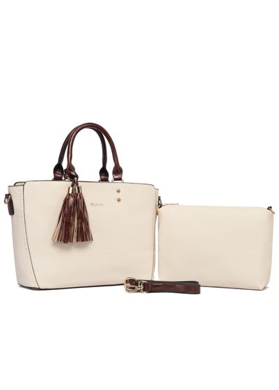 Raffaella Cream Twin Handle Handbag