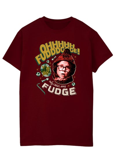 A Christmas Story Fudge Men Maroon T-Shirt