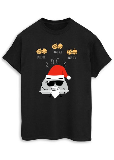 Christmas Jingle Bell Rock Men Black T-Shirt