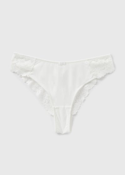 White Lace Brazilian Knickers