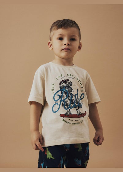 Name It Cream Dino T-Shirt (9mths-5yrs)