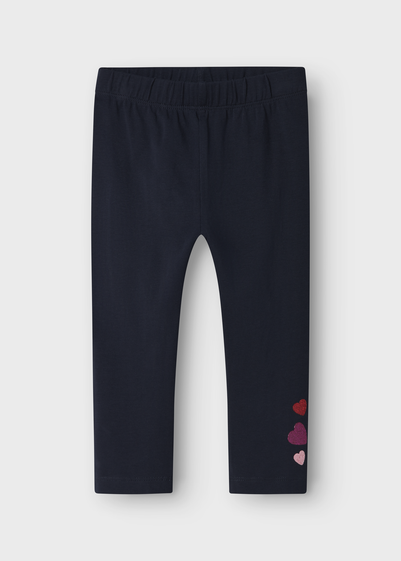 Name It Girls Navy Heart Leggings (9mths-5yrs)