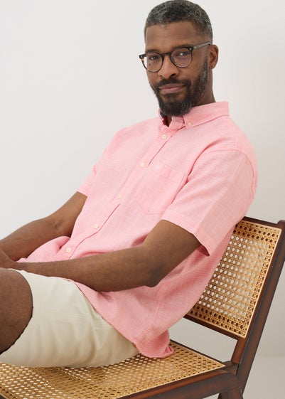 Lincoln Pink Textured Shirt