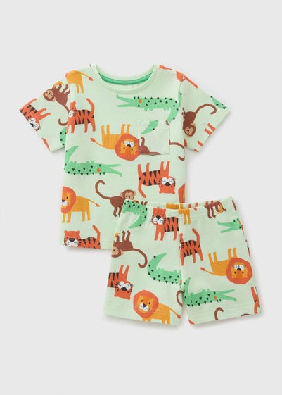 Boys Mint Jungle Pyjama Set (1-7yrs)