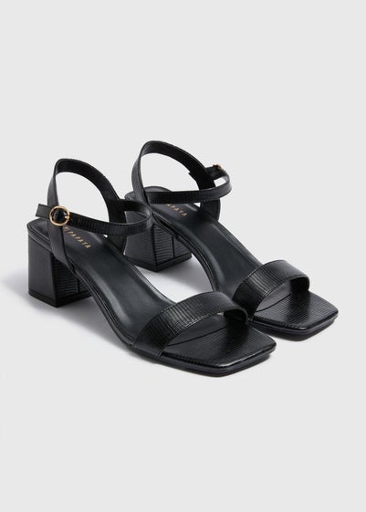 Black Block Heels