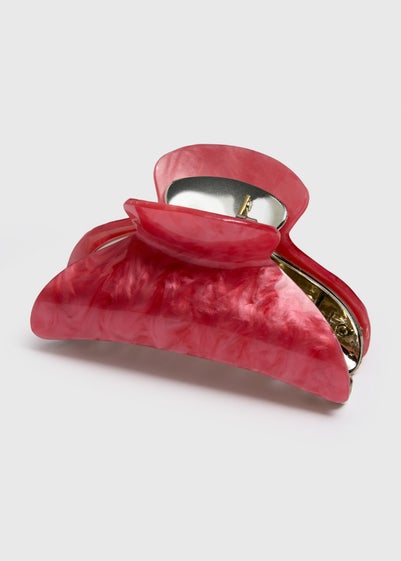 Pink Resin Hair Clamp