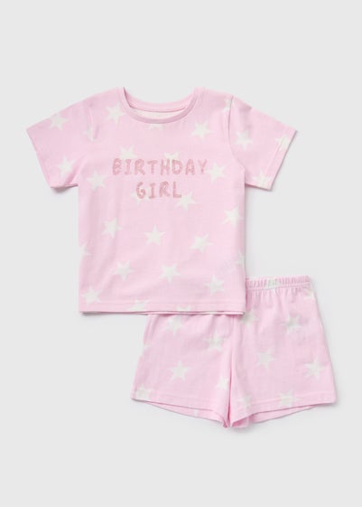 Girls Birthday Girl Pyjama Set (1-7yrs)