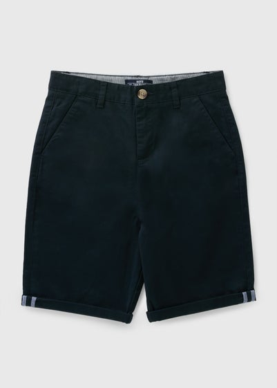 Boys Navy Chino Shorts (7-15yrs)