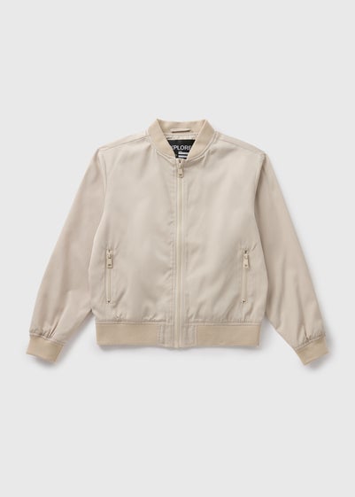 Boys Stone Bomber Jacket (7-15yrs)