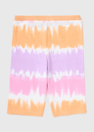 Multicolour Tie Dye Ribbed Seamless Shorts (7-15yrs)