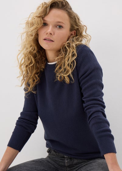 Navy Crew Neck Jumper