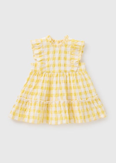 Baby Yellow Check Dress (Newborn-23mths)