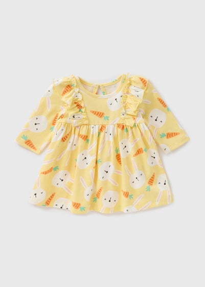 Baby Yellow Bunny Easter Dress (Newborn-23mths)