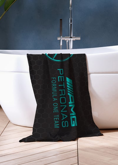 Mercedes Luxury 100% Formula 1 Cotton Towel 75 x 150cm