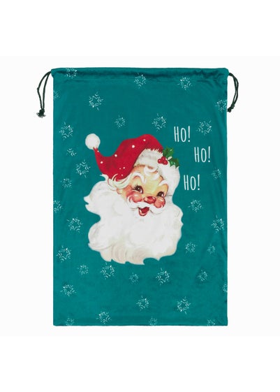 Evans Lichfield Vintage Santa Velvet Christmas Sack