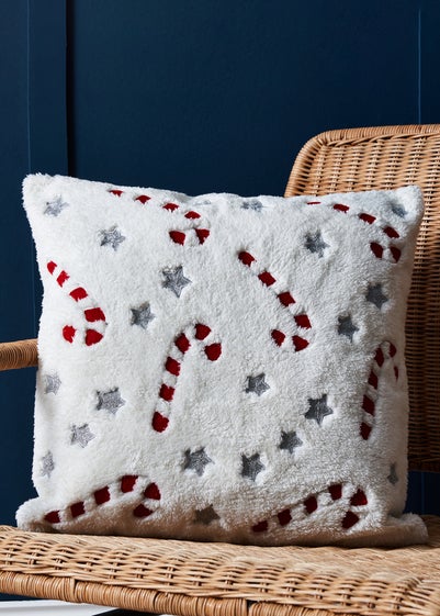 BHS Candy Cane Cushion