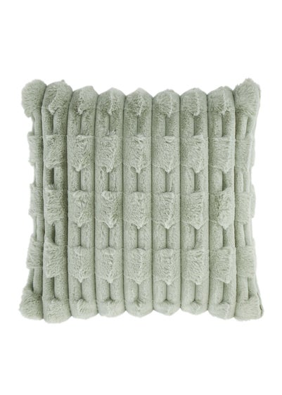 Bianca Fine Linens So Soft Carved Faux Fur Cushion (50x50cm)