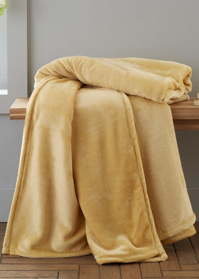 Catherine Lansfield Extra Large Raschel Velvet Touch Blanket Throw (200x240cm)