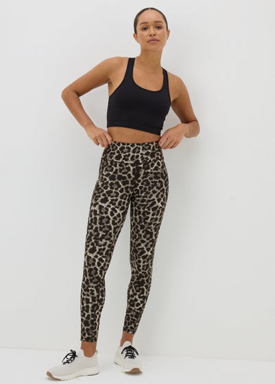 Souluxe Brown Leopard Print Leggings