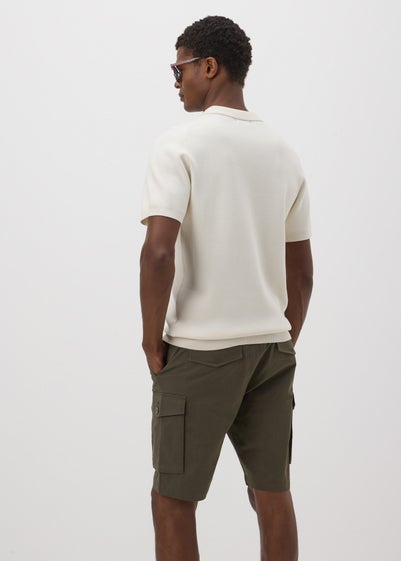 Khaki Smart Cargo Shorts