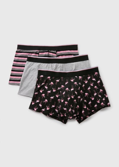 3 Pack Pink Flamingo Hipsters