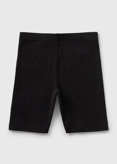 Girls Black Cycling Shorts (1-7yrs)