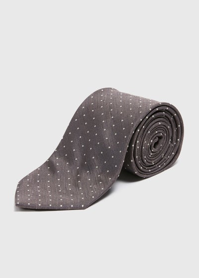 Taylor & Wright Brown Polka Dot Tie