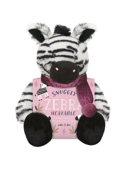 Milton & Drew Snuggly Black/White Zebra Heatable Soft Toy