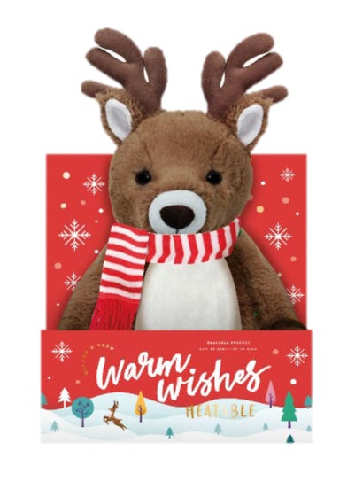 Milton & Drew Reindeer Brown Heatable Stuffed Toy