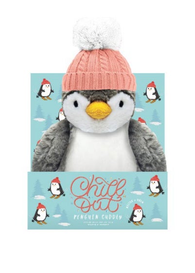 Milton & Drew Chill Out Cuddly Grey/White Penguin Heatable Soft Toy