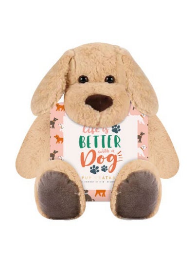 Milton & Drew Cuddly Pup Beige Heatable Soft Toy