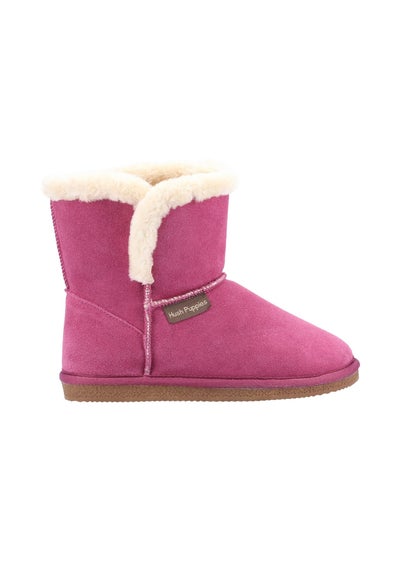 Hush Puppies Pink Ashleigh Slipper Bootie