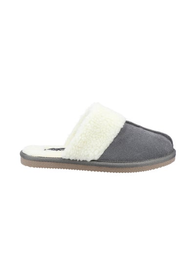 Hush Puppies Grey Arianna Mule Slippers