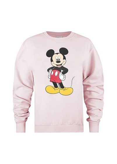 Disney Pink Boss Man Mickey Mouse Sweatshirt