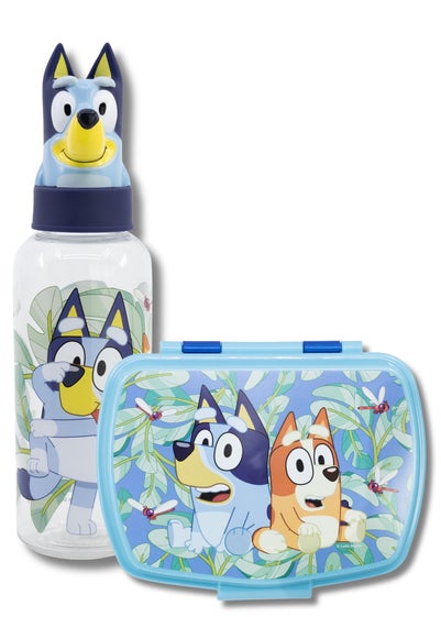 Bluey Blue Lunch Set With 3D Bottle