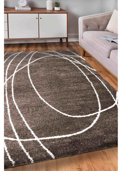 Relay Homemaker Halo Squiggle Taupe Rug