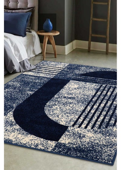 Homemaker Modern Geo Navy/Gold Rug