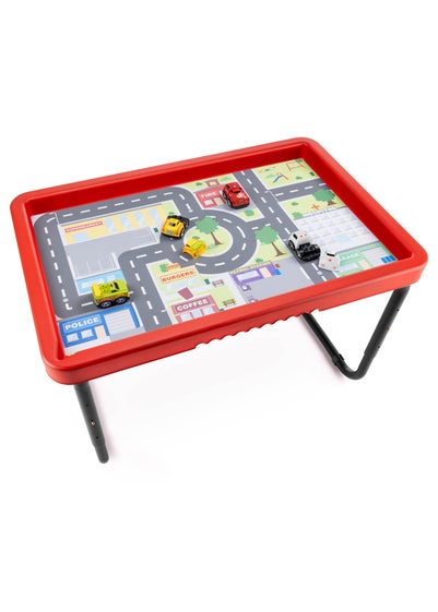 PlayHouse Play Tray With City & Race Play Mat Set