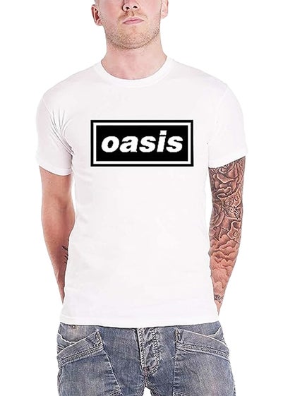 Oasis White Decca T-Shirt