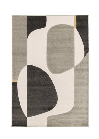 Homemaker Milan Bold Grey/Stone/Cream Abstract Rug