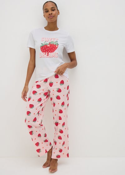 Pink Strawberry Sweet Dreams Pyjama Set