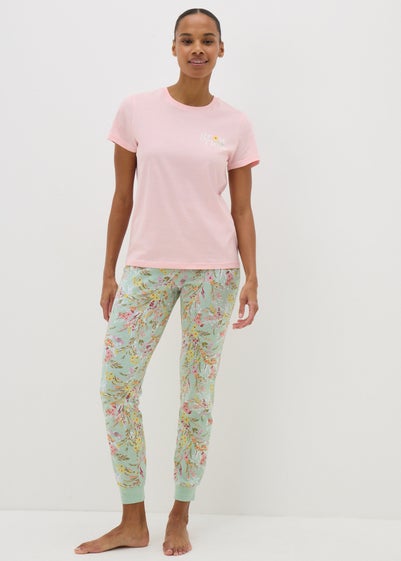 Sage Green Ditsy Floral Pyjama Set