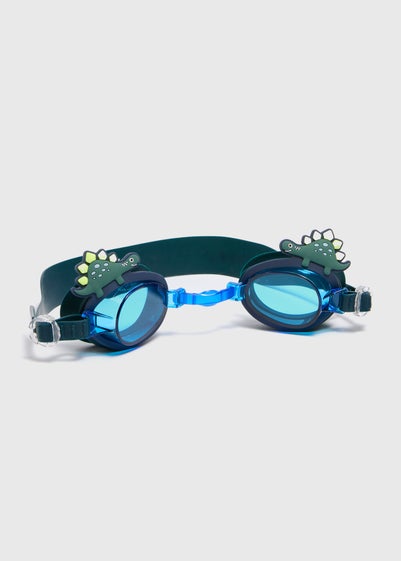 Kids Blue Dino Swim Goggles