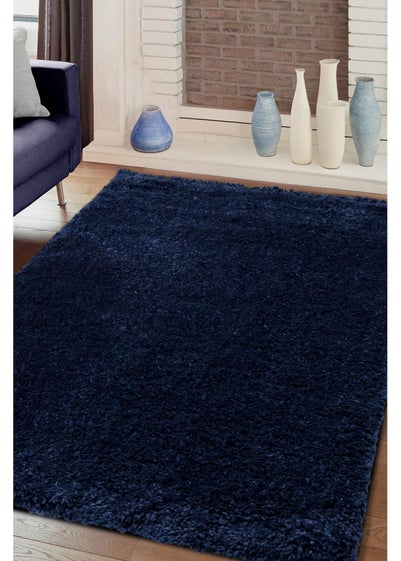 Homemaker Jazz Shaggy Navy Rug