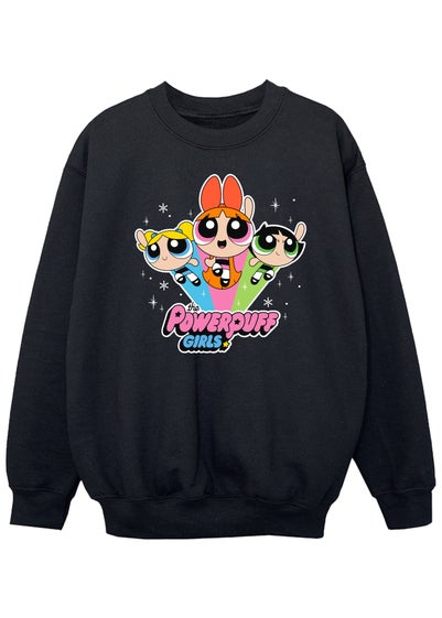 The Powerpuff Girls Black Logo Sweatshirt (3-13 Years)